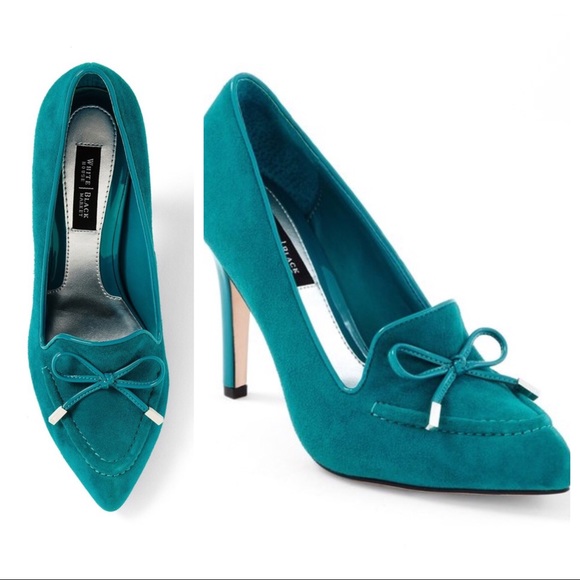White House Black Market Shoes - Final🚨🎉White House Black Market Teal Suede Shoes